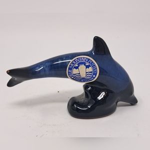 Small Blue Mountain Pottery Dolphin
